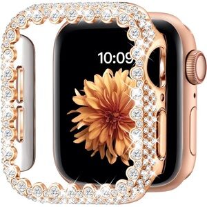 NWT Apple Watch Bling Protective Case Cover, 40mm, Rose Gold